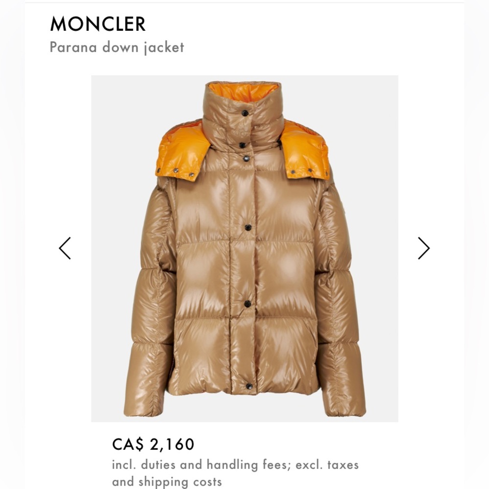 Moncler Down Jacket- Parana Giubbotto * Brand NEW * (Women) size 1